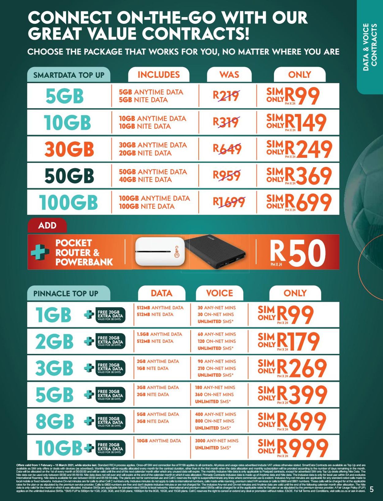Cell C Catalogue - 2021/01/31-2021/03/15 (Page 5)