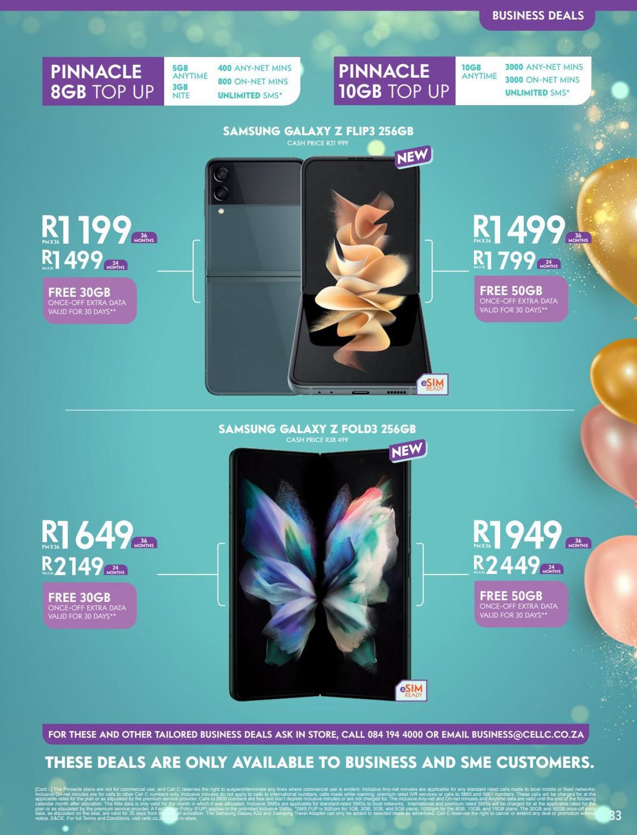 Cell C CYBER MONDAY 2021 Catalogue - 2021/10/18-2021/11/30 (Page 33)