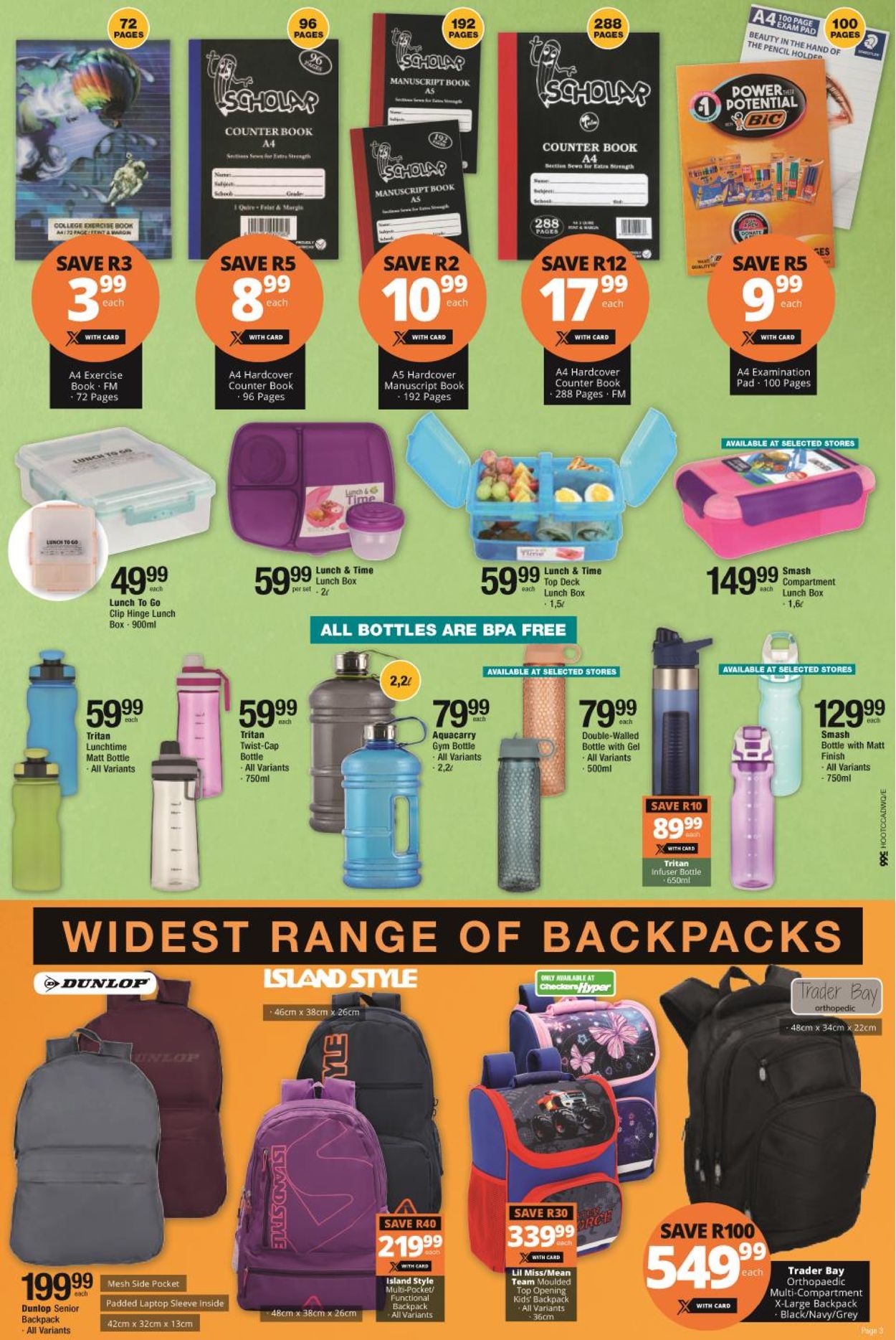 Checkers Back To School Savings 2021 Catalogue - 2021/01/18-2021/01/24 (Page 3)