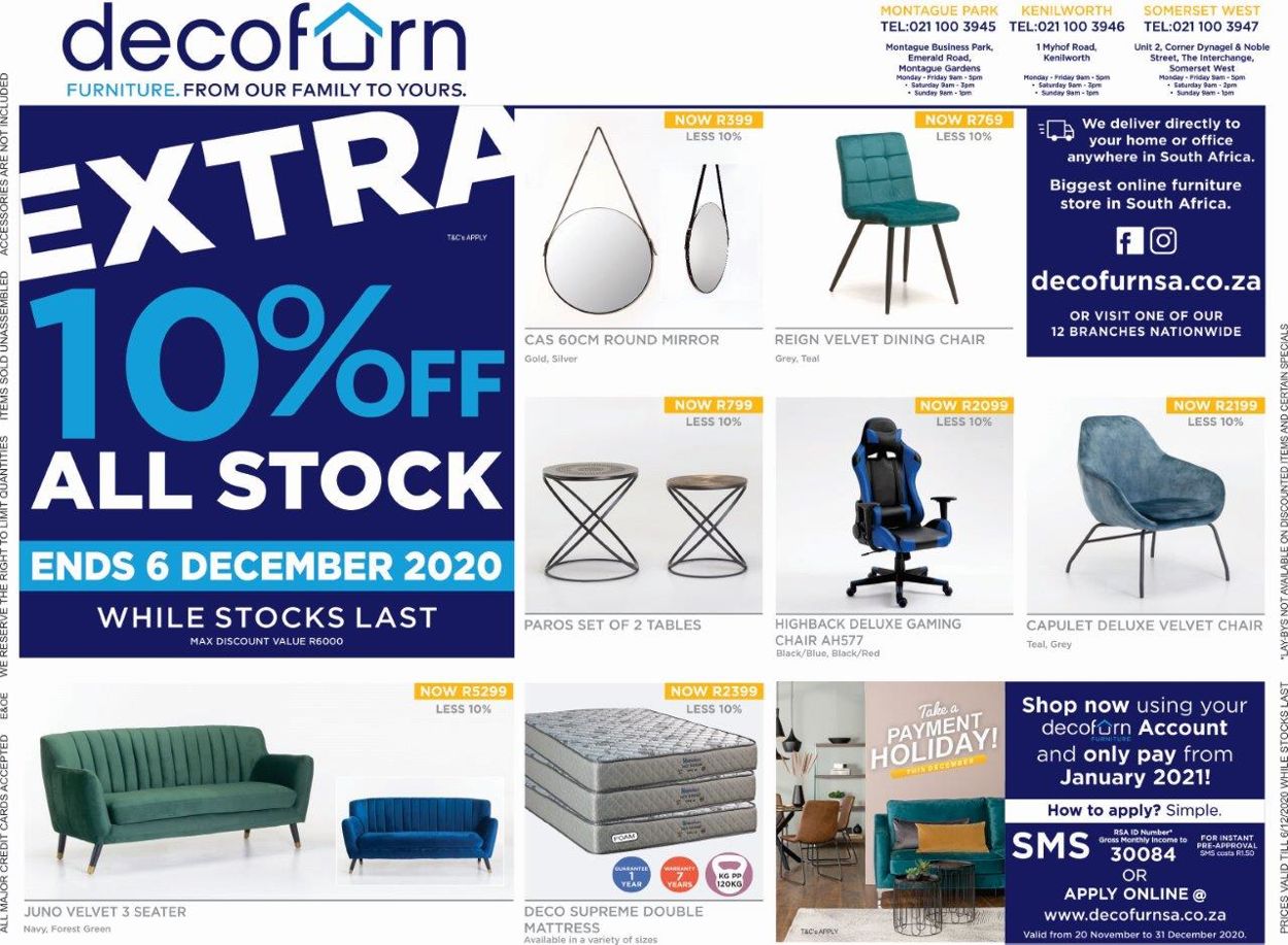 Decofurn Factory Shop Catalogue - 2020/11/20-2020/12/31