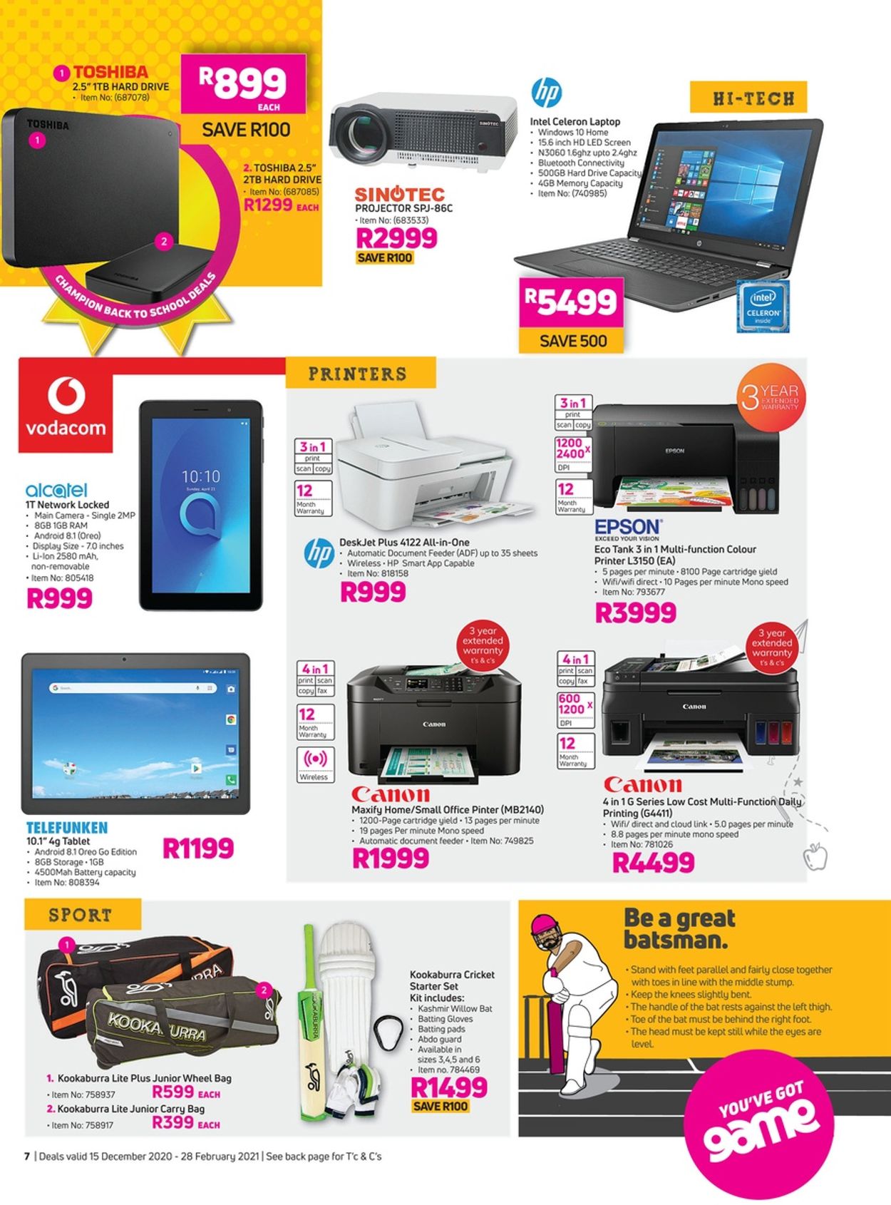 Game Back To School Catalogue - 2020/12/15-2021/02/28 (Page 7)
