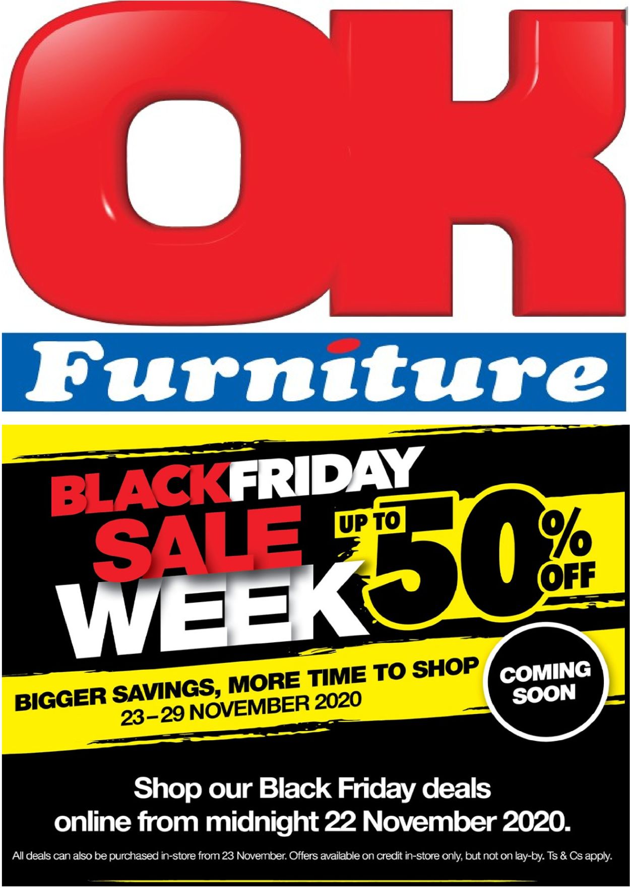 OK Furniture Catalogue Black Friday 2020 Catalogue - 2020/11/23-2020/11/29