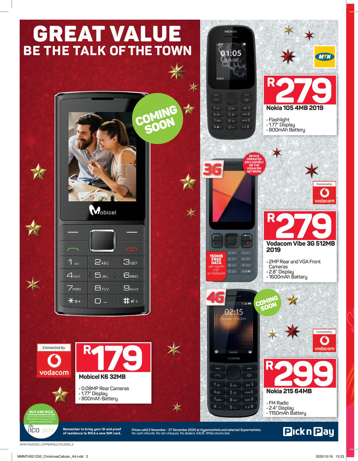Pick n Pay Holidays 2020 Catalogue - 2020/11/02-2020/12/27 (Page 2)