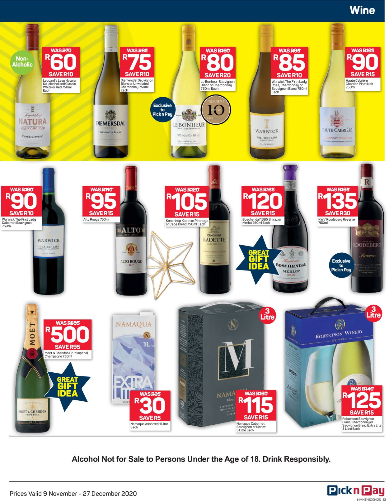 Pick n Pay Holidays 2020 Catalogue - 2020/11/09-2020/11/27 (Page 13)