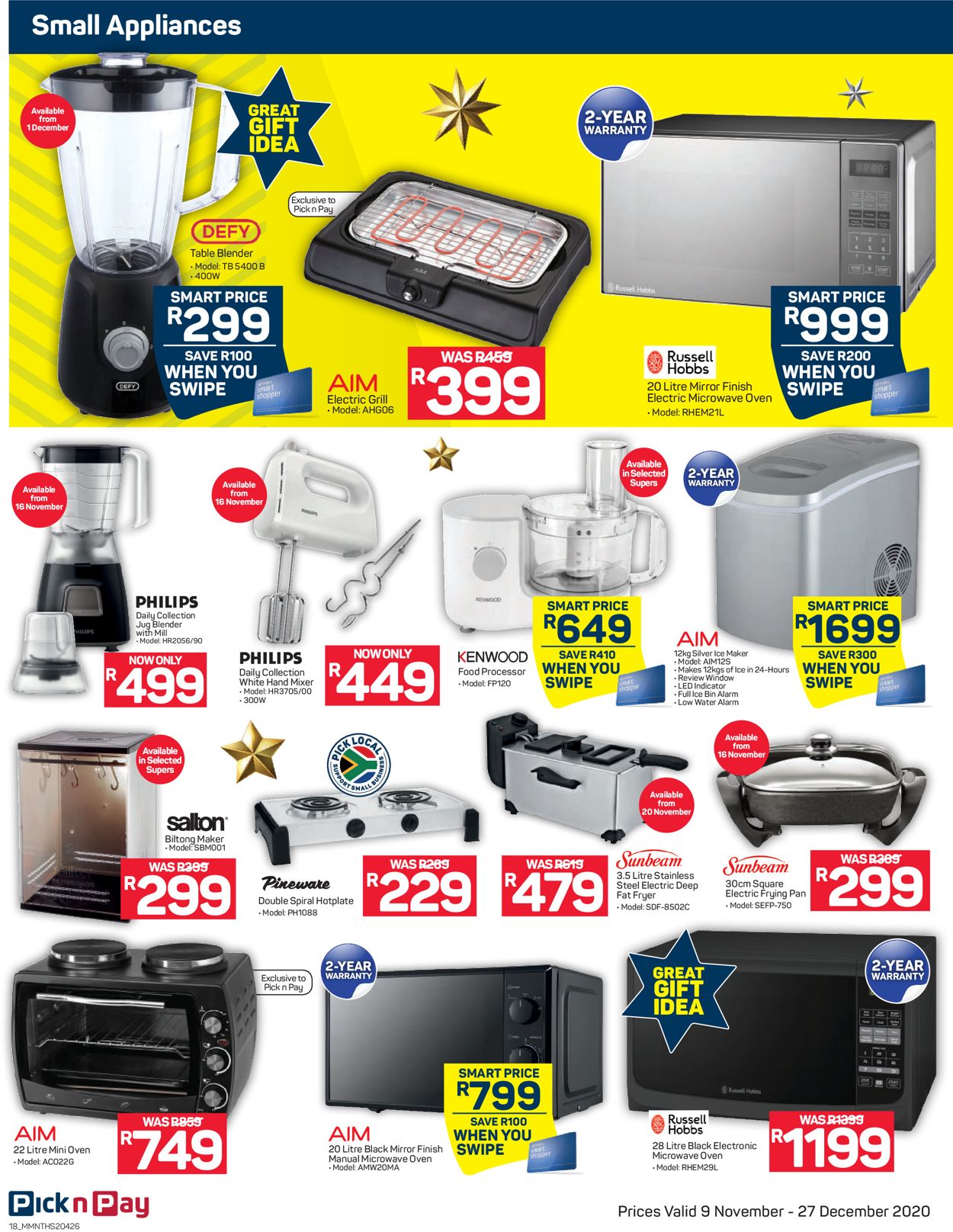 Pick n Pay Holidays 2020 Catalogue - 2020/11/09-2020/11/27 (Page 18)