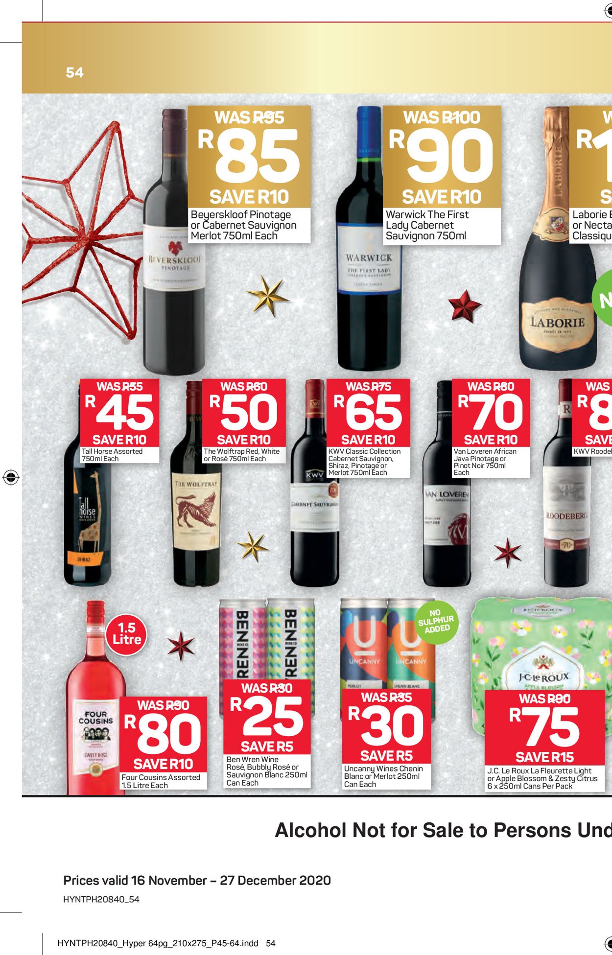 Pick n Pay Holidays 2020 Catalogue - 2020/11/16-2020/11/27 (Page 107)