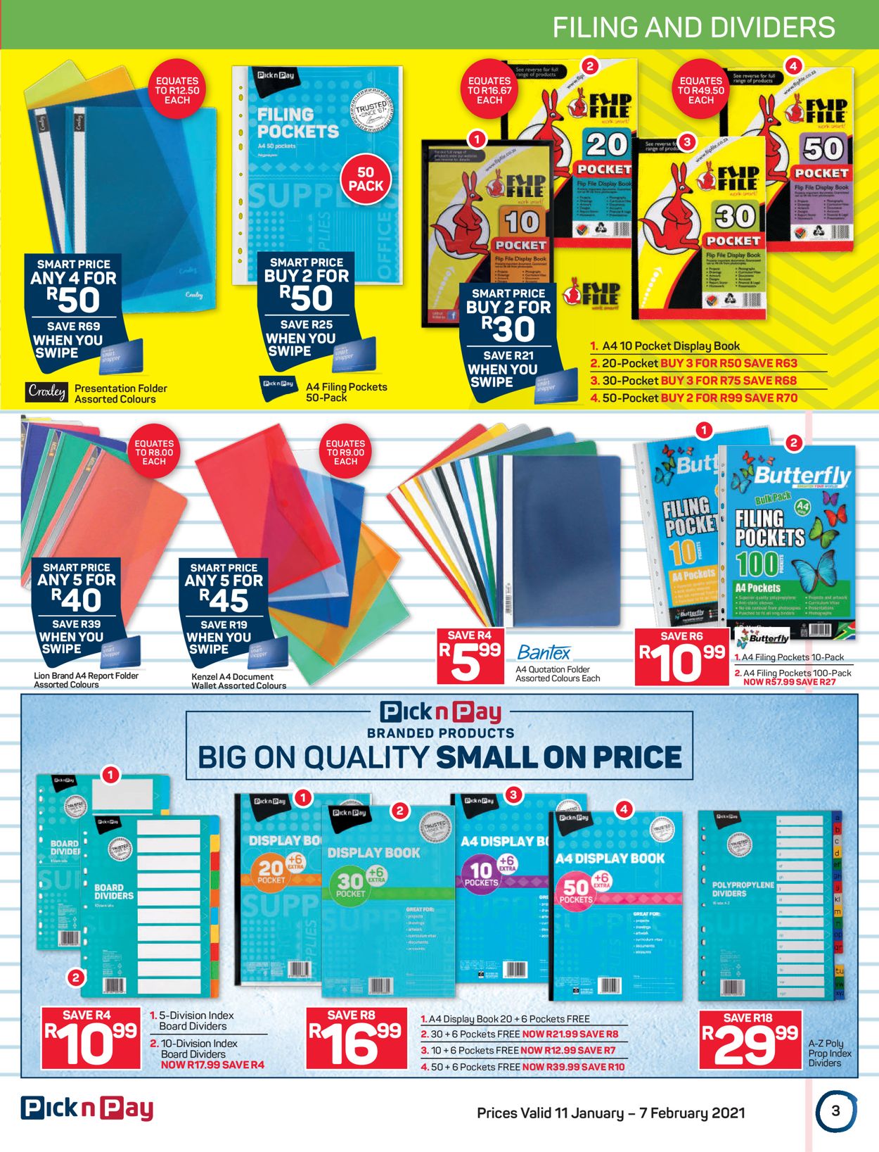 Pick n Pay Back to School 2021 Catalogue - 2021/01/11-2021/02/07 (Page 3)