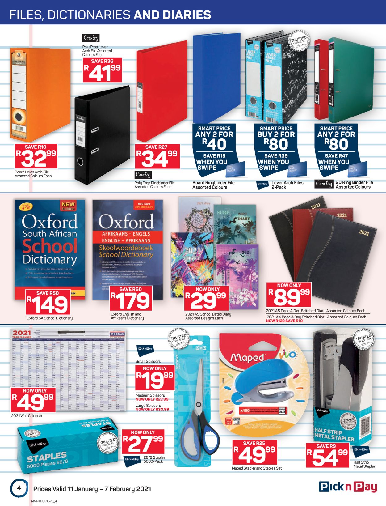 Pick n Pay Back to School 2021 Catalogue - 2021/01/11-2021/02/07 (Page 4)
