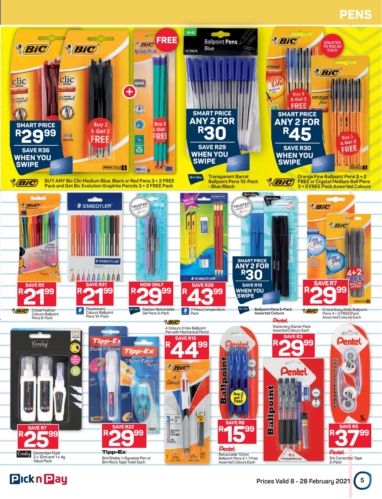 Pick n Pay Back to School 2021 Catalogue - 2021/02/08-2021/02/28 (Page 5)