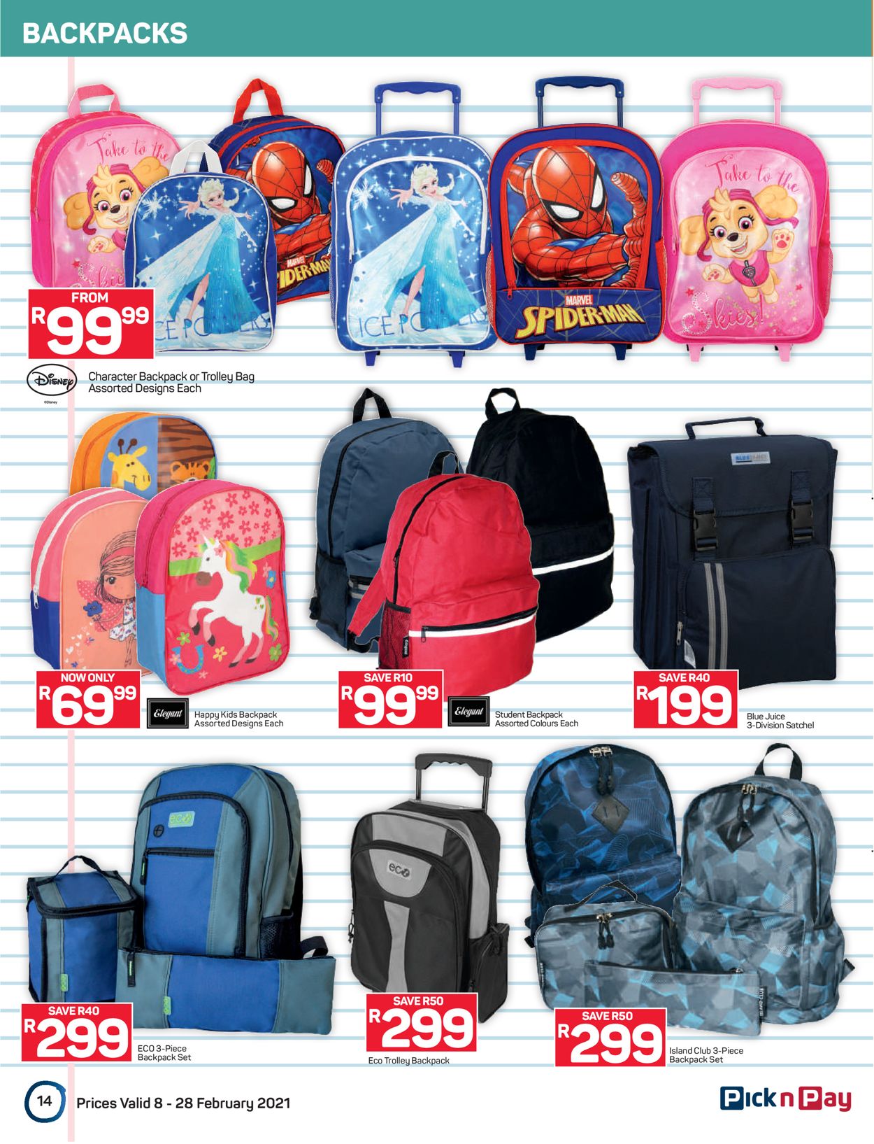 Pick n Pay Back to School 2021 Catalogue - 2021/02/08-2021/02/28 (Page 14)