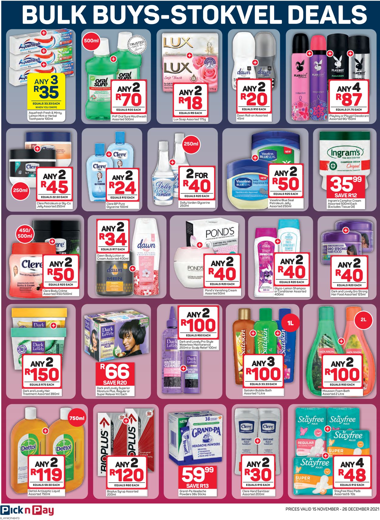 Pick n Pay Catalogue - 2021/11/15-2021/12/26 (Page 6)
