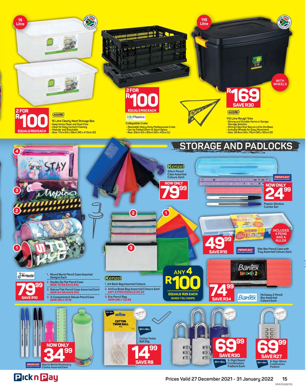 Pick n Pay Catalogue - 2021/12/27-2022/01/31 (Page 15)