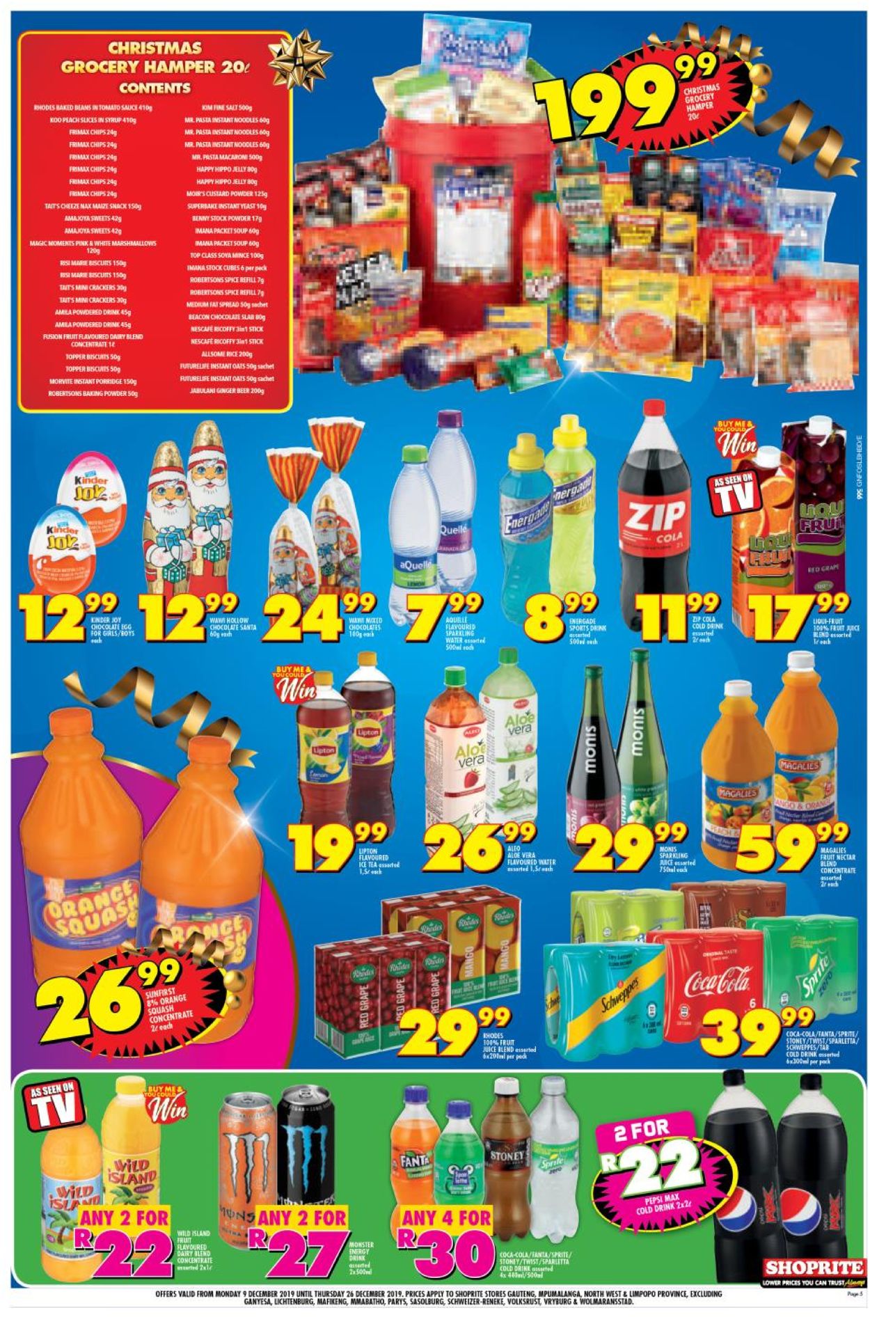 Shoprite Christmas Catalogue 2019 Catalogue - 2019/12/09-2019/12/26 (Page 5)