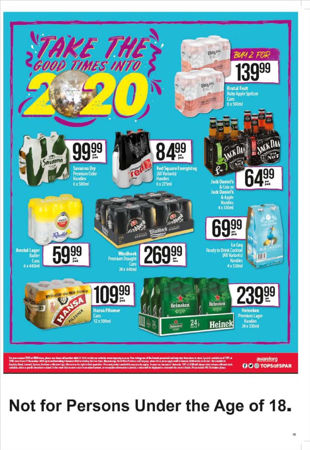 SPAR New Year Catalogue 19/20 Catalogue - 2019/12/27-2020/01/05 (Page 15)