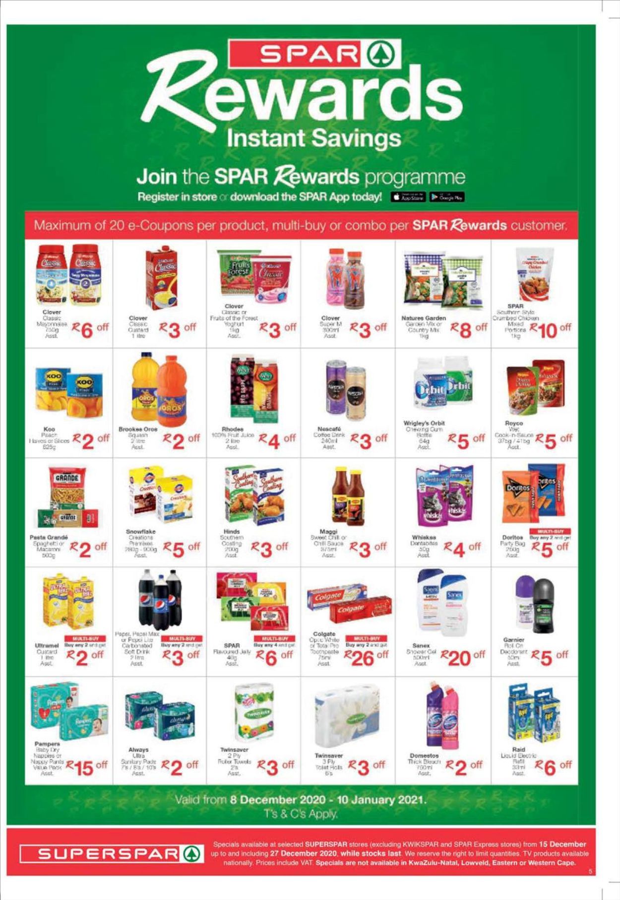 SPAR Store Specials 2020 Catalogue - 2020/12/15-2020/12/27 (Page 5)